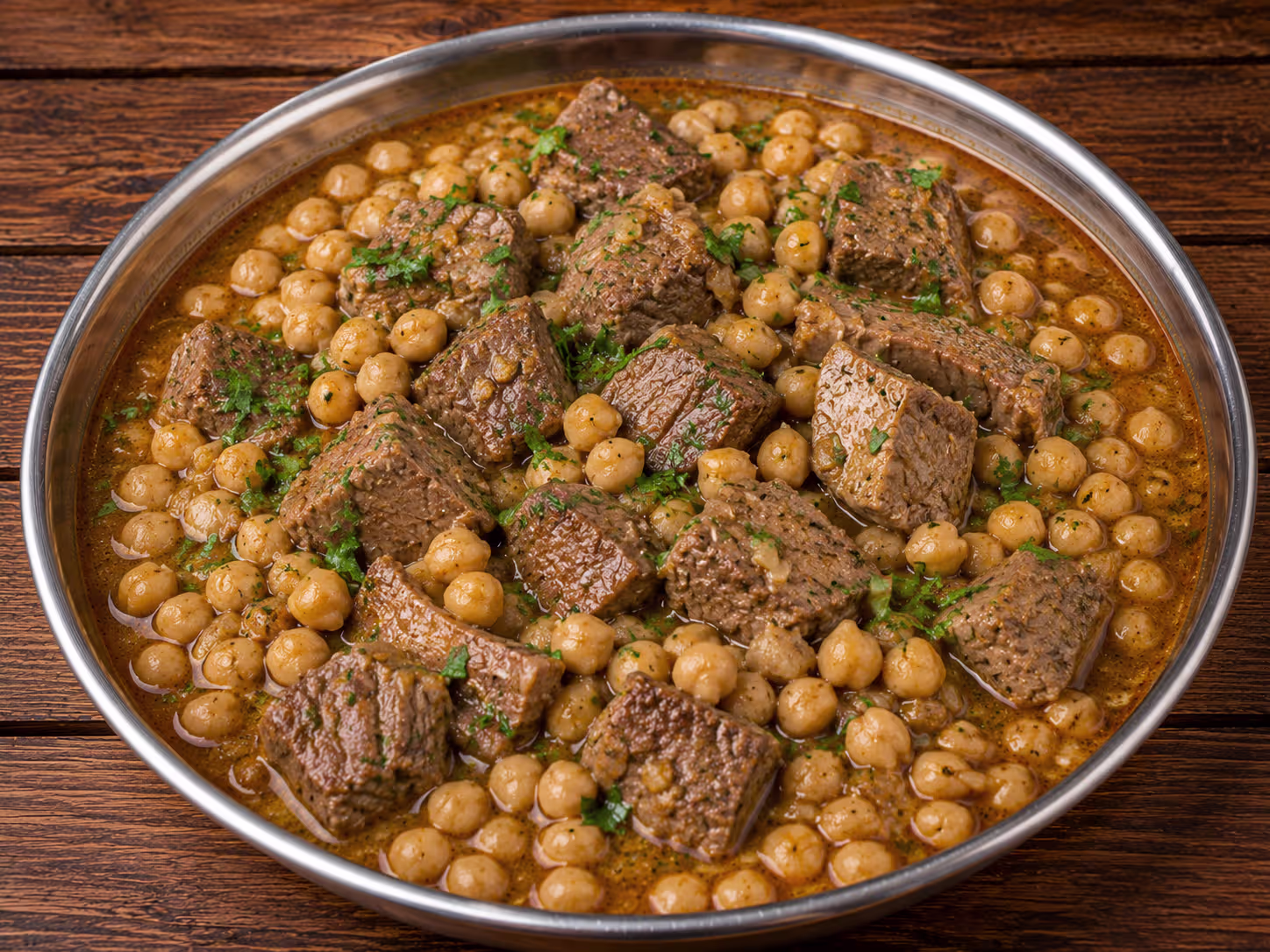 حمص باللحمة